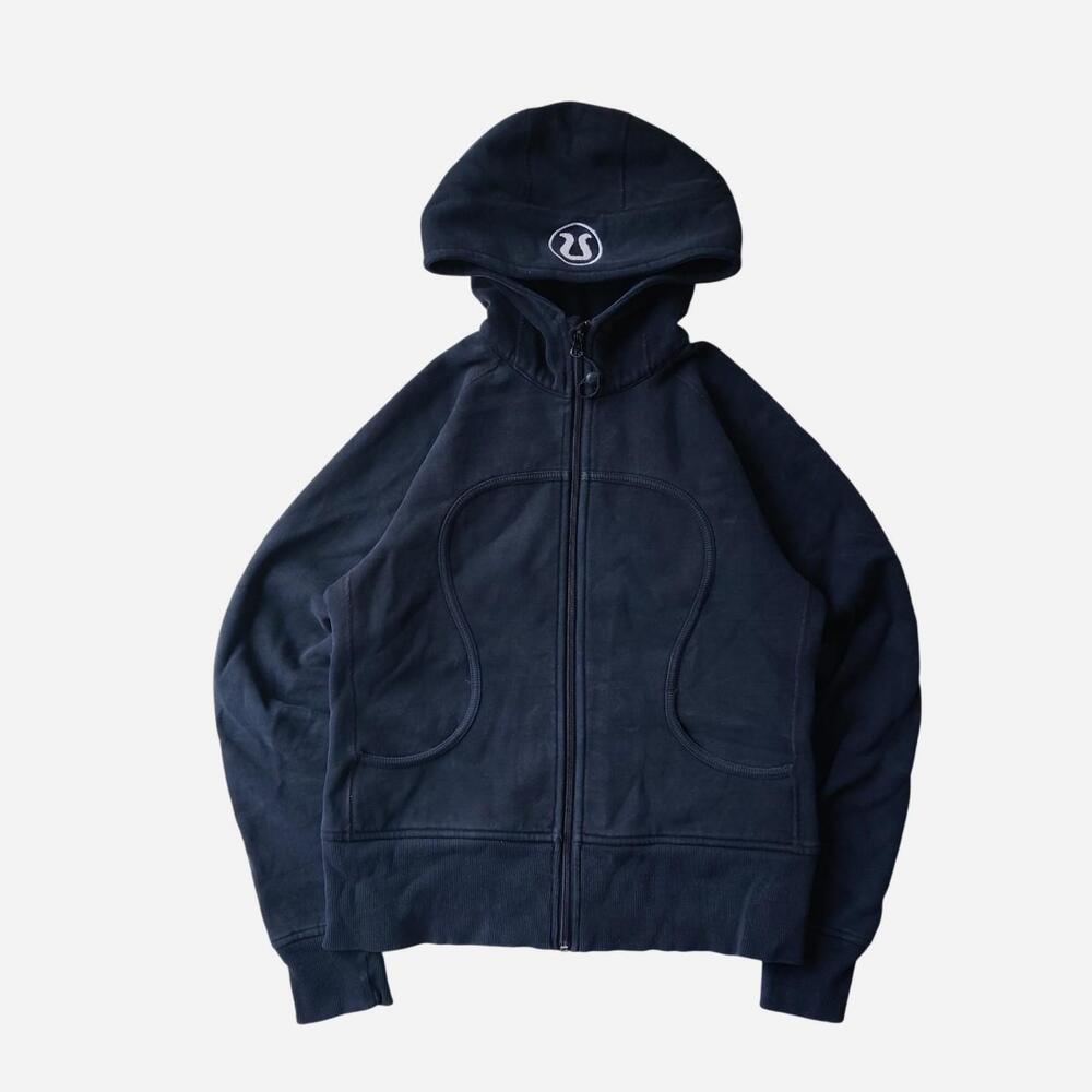 Lululemon Heavyweight Scuba Full Zip Hoodie in washed black